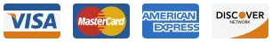 Visa, Mastercard, American Express, Discover